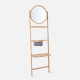 Wall Rack Bamboo with Round Mirror [Display]